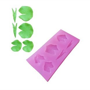 4D Silicon 6 lá sen tròn và cuốn sen nhỏ