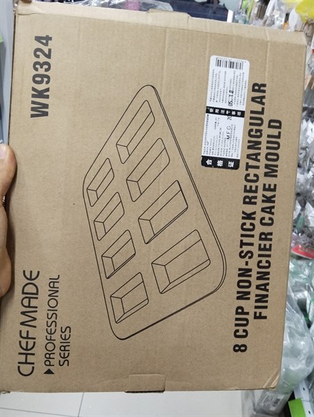 Khuôn chữ nhật Chefmade 8 ô chữ nhật 9324