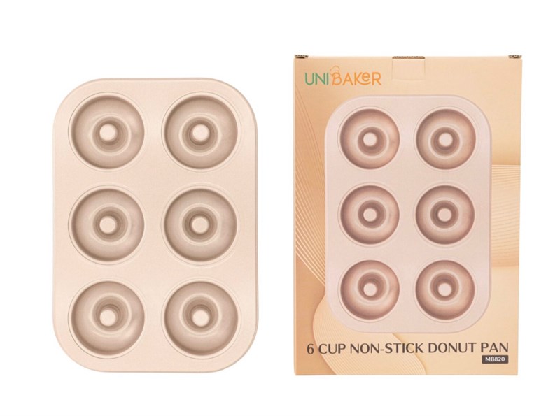 Khuôn Nướng 6 Bánh Donut Unibaker MB820