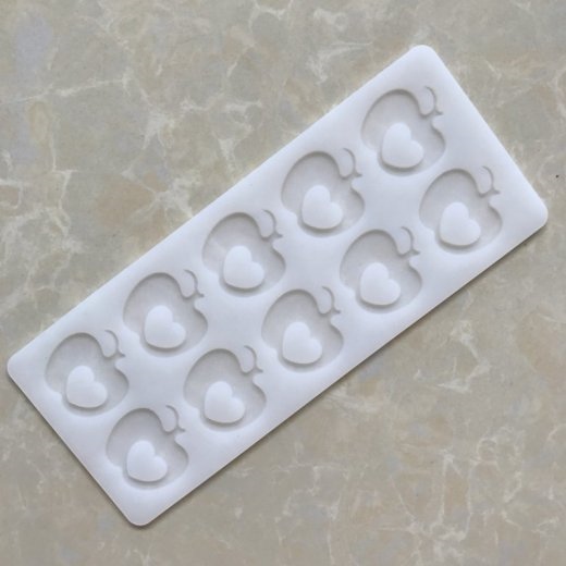 Khuôn silicon mỏng decor 10 quả táo