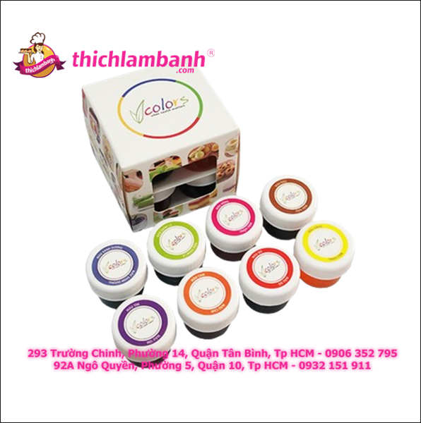 Hộp Vcolors 8 Màu dạng gel