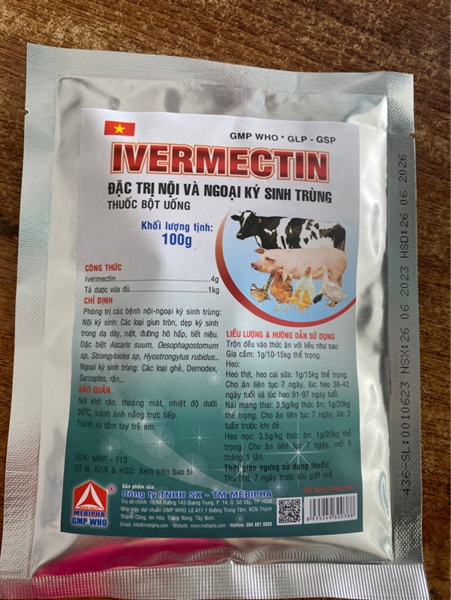 Ivermectin tẩy giun 100g