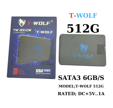 Ổ cứng SSD T-Wolf SATA 3 512GB