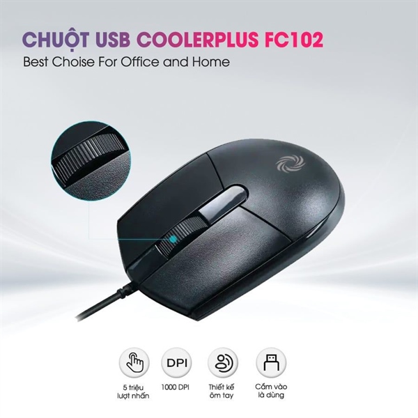Chuột có dây CoolerPlus CPM-FC102
