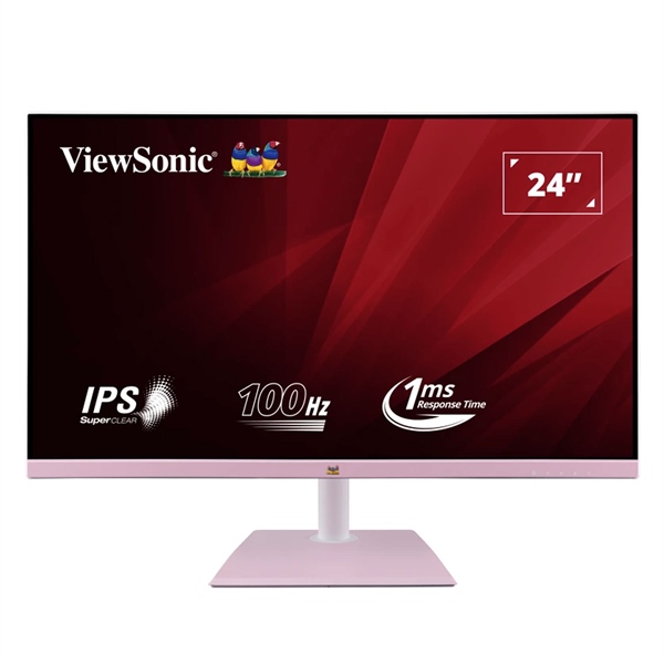 Màn hình ViewSonic VA2436-H-W 24 inch FullHD IPS 100Hz (HDMI, VGA) - Màu hồng