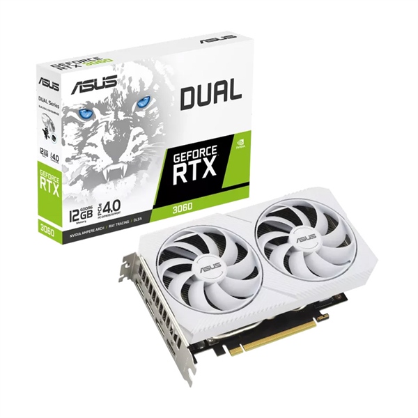Card đồ họa Asus Dual GeForce RTX 3060-12G White Edition 12GB GDDR6