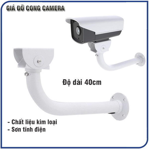 Chân đế camera nhôm cong 40cm
