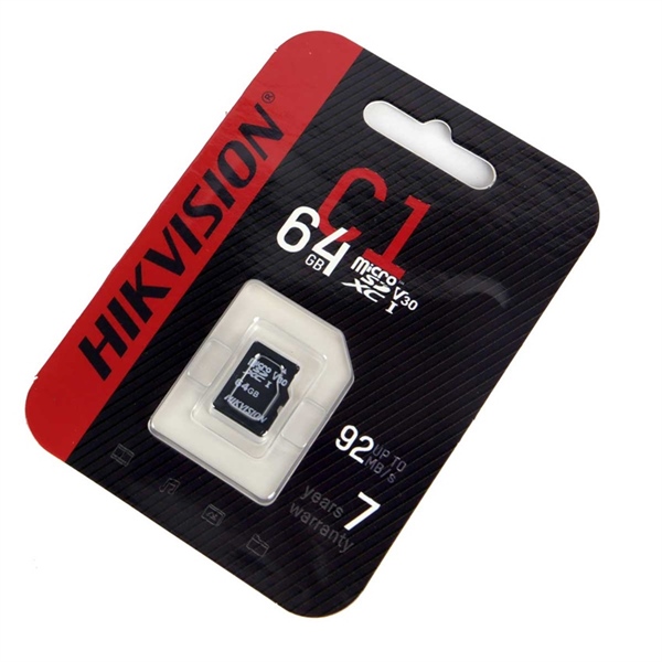 Thẻ nhớ MicroSD Hikvision C1 64GB chuyên dụng camera