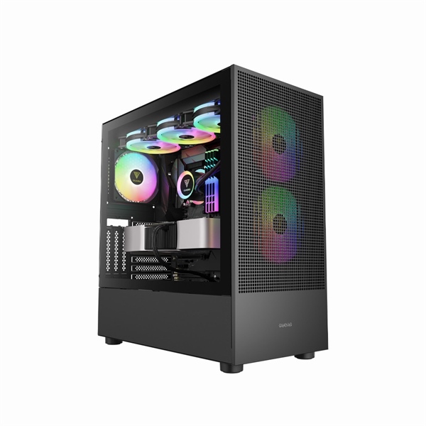 Case Gamdias Talos E3 Mesh Elite Black (kèm 3 fan RGB)