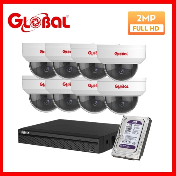 Combo 8 Camera IPC Global 2.0 Mpx
