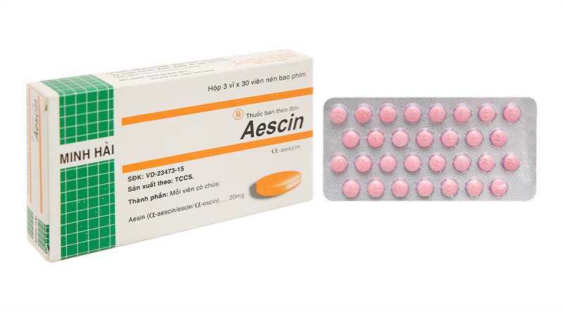 Aescin 20mg minh hải (h/90v)