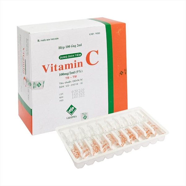 Vitamin c 100mg/2ml vidipha (h/100o/2ml)
