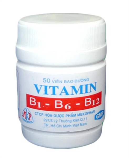 Vitamin b1 - b6 - b12 mekophar (c/50v)