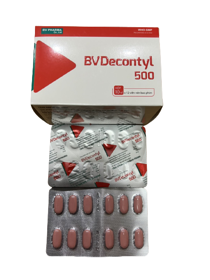 Hỗ trợ xương khớp bvdecontyl 500 bv pharma (h/120v)