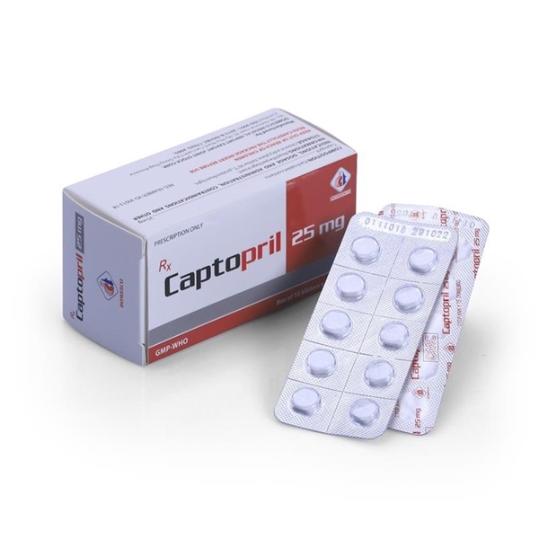 Captopril 25 domesco (h/100v)