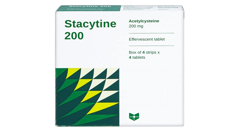 Stacytine acetylcystein 200mg stella (h/16v)(sủi)