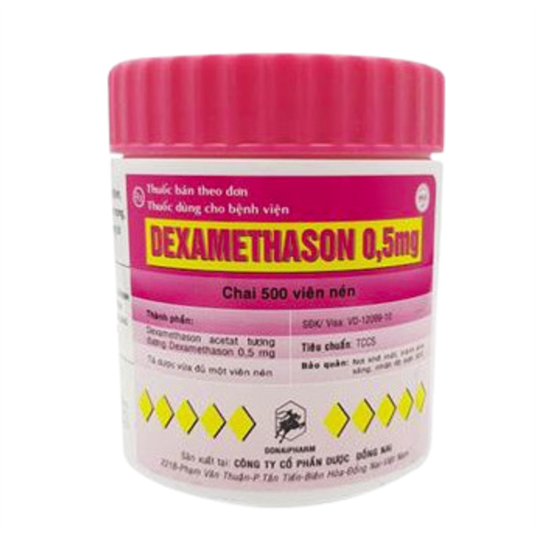 Dexamethasone 0,5mg donaipharm (c/500v)