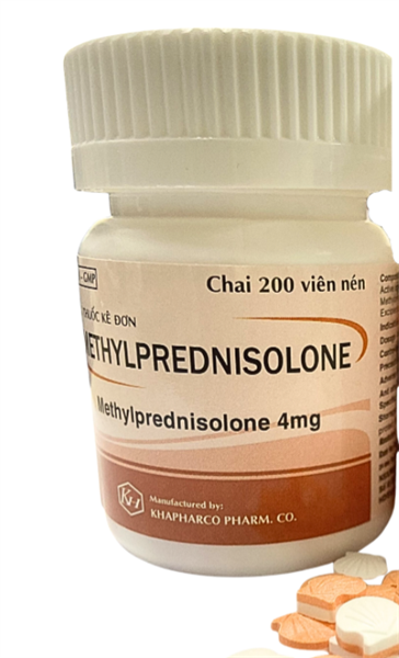 Methylprednisolon 4mg khapharco (c/200v)