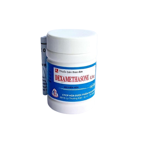 Dexamethasone 0.5mg không vỏ hộp mekophar (c/200v)