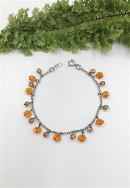 Vòng tay xích và pha lê bẻ đinh