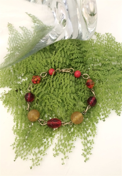 Vòng tay pha lê mix hạt thủy tinh