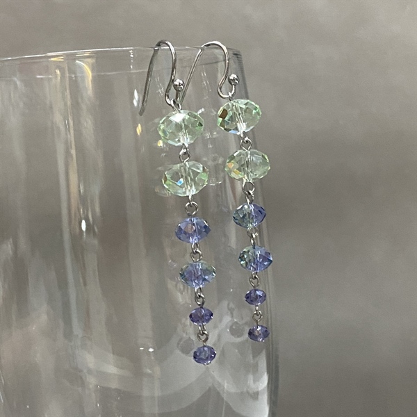 Hoa tai pha lê chuỗi 5040