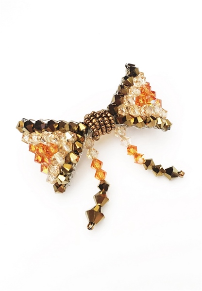 Cài áo pha lê Swarovski mix hình nơ