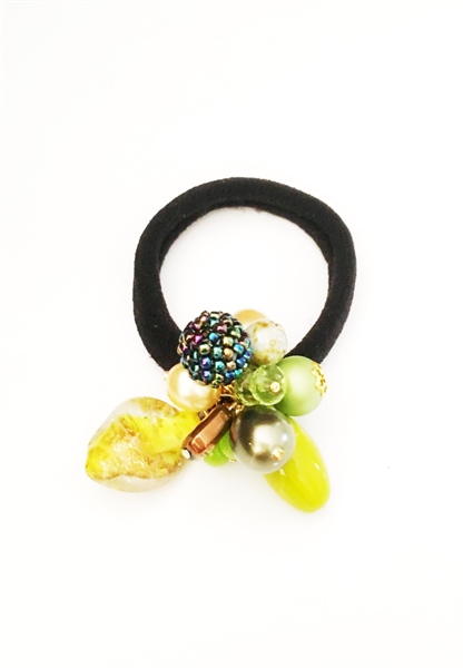 Cột tóc pha lê mix ngọc trai