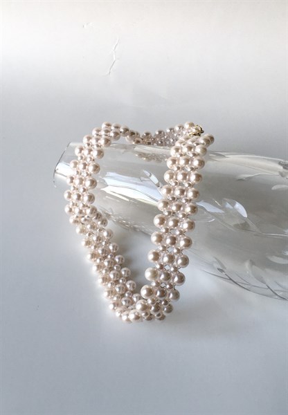 Vòng cổ ngọc trai bản trắng