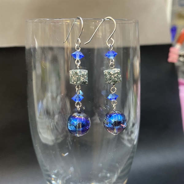 Hoa tai pha lê 5305M5 mix 5601M6 và 5028M10