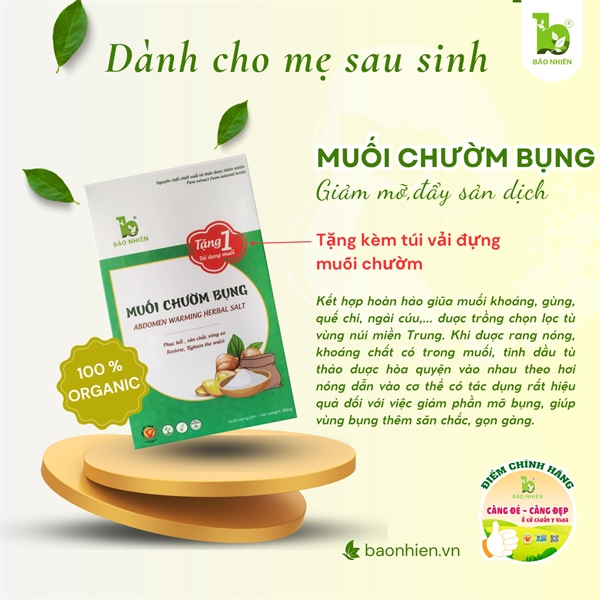 Muối chườm bụng giảm eo - 850gr