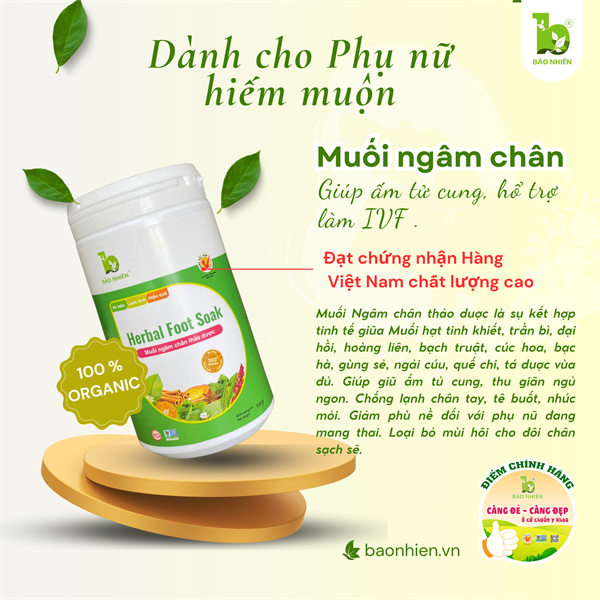 Muối ngâm chân thảo dược IVF - 500gr