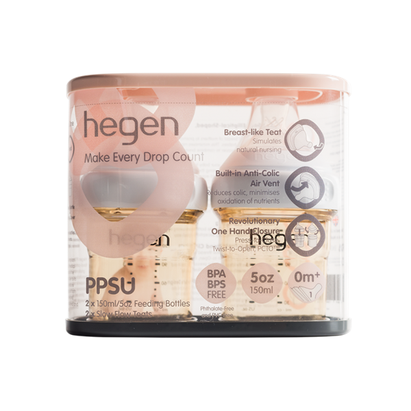 Set 2 bình sữa Hegen PPSU 150ml