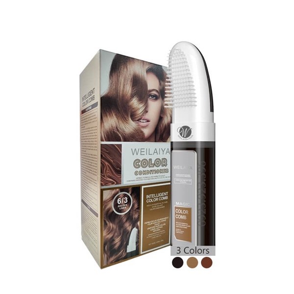 Lược Nhuộm Tóc Phủ Bạc Weilaiya NÂU ĐEN 2/0