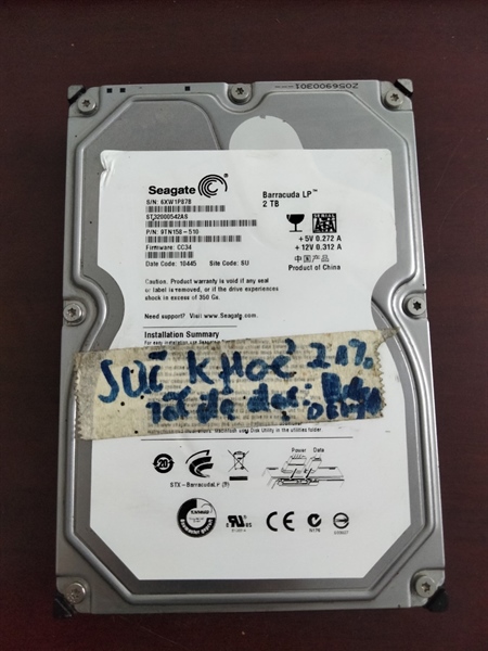 Hàng hư lỗi Ổ cứng PC 3.5 2TB SEAGATE