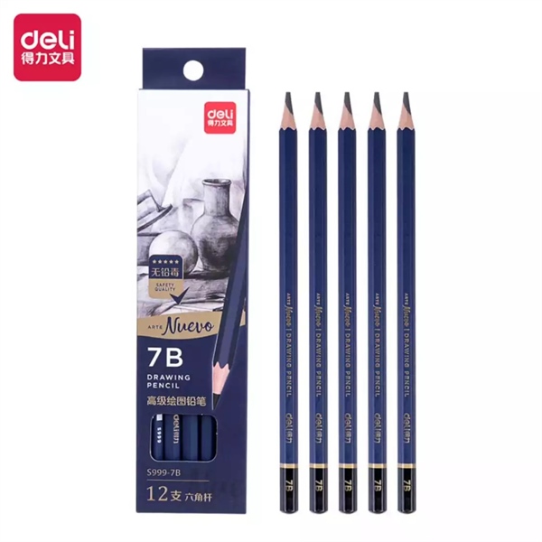 Bút chì gỗ Deli S999-7B (1/12)