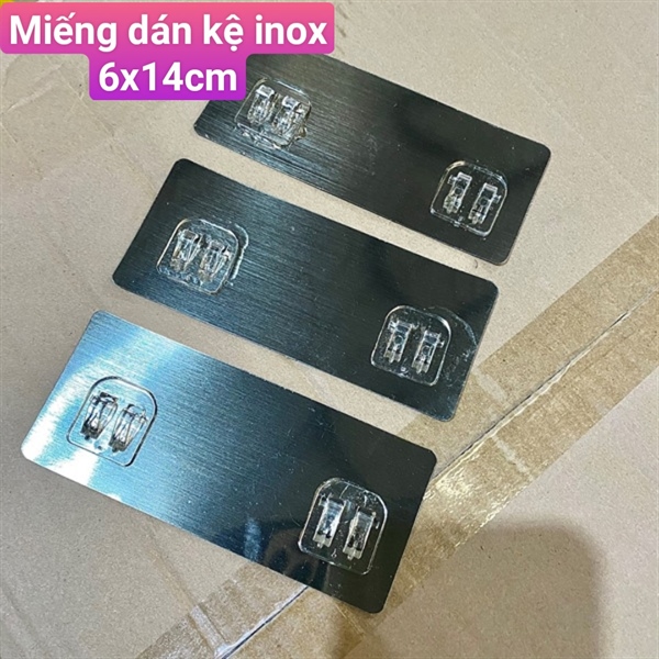 Móc dán kệ ĐÔI 14x6cm (Bạc)