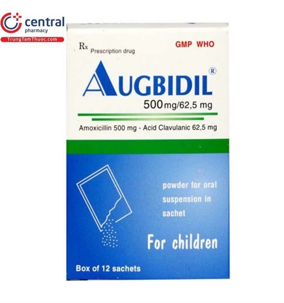 Kháng sinh augbidil 500mg hộp 10 gói