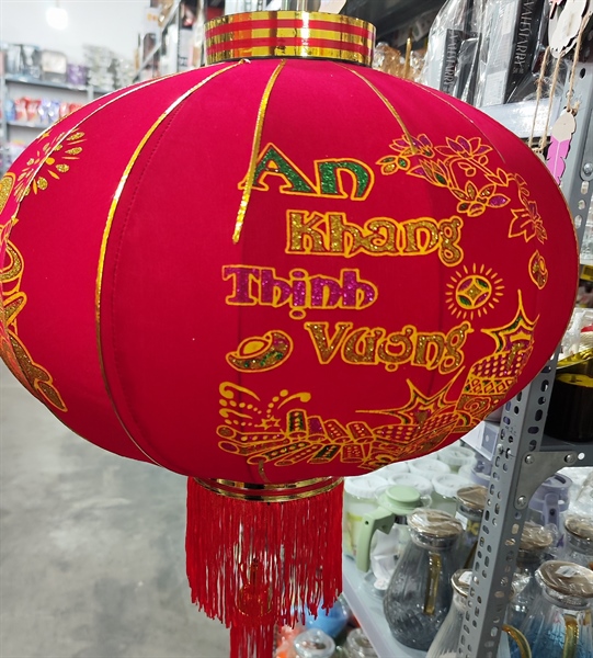 ĐÈN LỒNG NHUNG VIỆT 80CM
