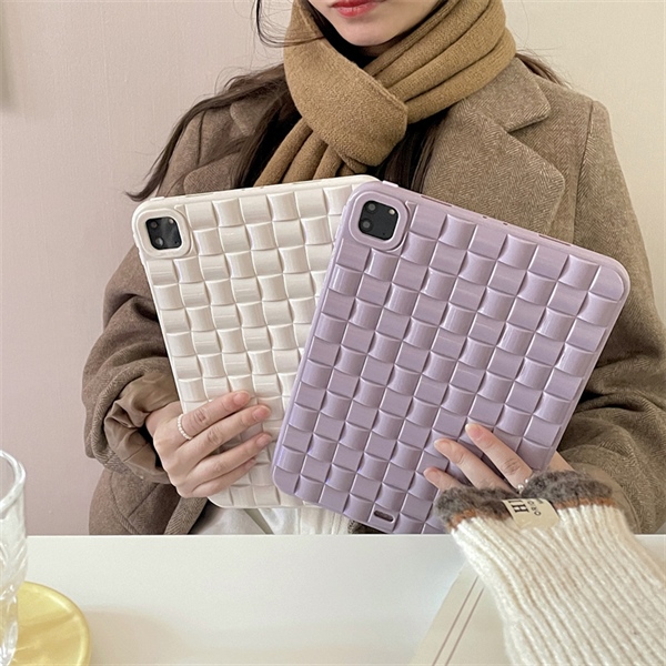 CASE ipad 10.5inch trần kẻ vuông tím đậm