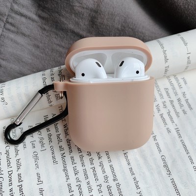 6489 1728 CASE Airpod Silicon - Nâu Nhạt 1/2