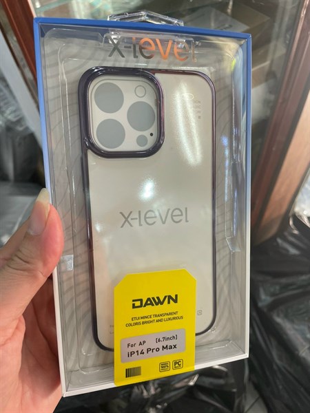 CASE X-Level Viền Hồng Bóng Lưng Trong 14Promax