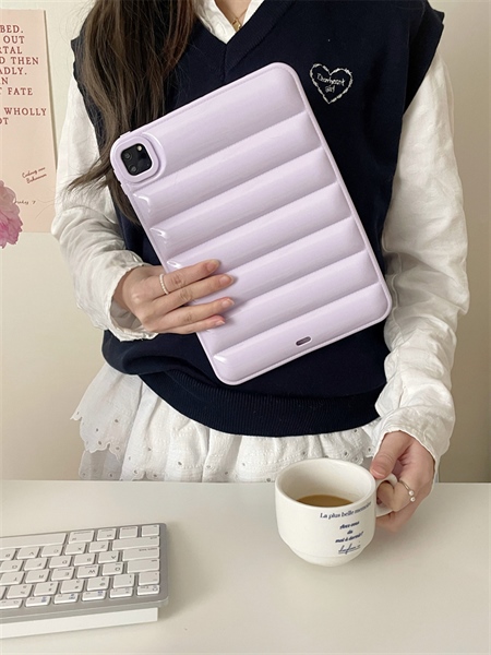 CASE ipad 10.2inch trần phao tím pastel