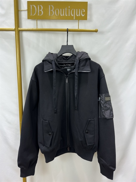 Dolce & Gabbana detachable-hood zipped jacket
