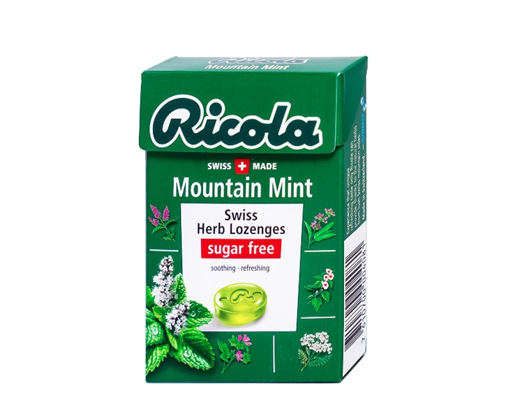 Ricola kẹo thảo mộc Moutain Mint 40g - Swiss herb lozenges