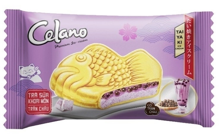 Celano kem bánh cá trà sữa khoai môn 100ml - Ice cream