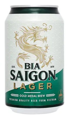 Saigon bia Sài Gòn Lager lon 330ml - Beer