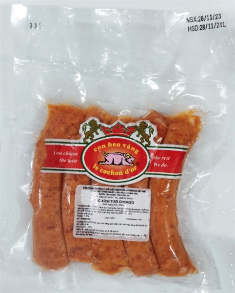 Nippon con heo vàng xúc xích tươi Chorizo 200g - Fresh Chorizo
