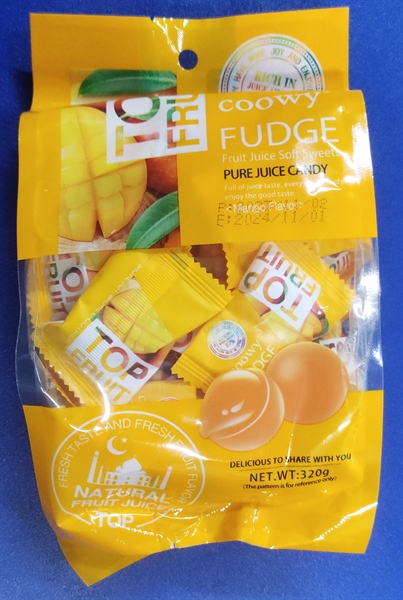 Top Fruit kẹo mềm vị xoài 280g - Mango soft candy