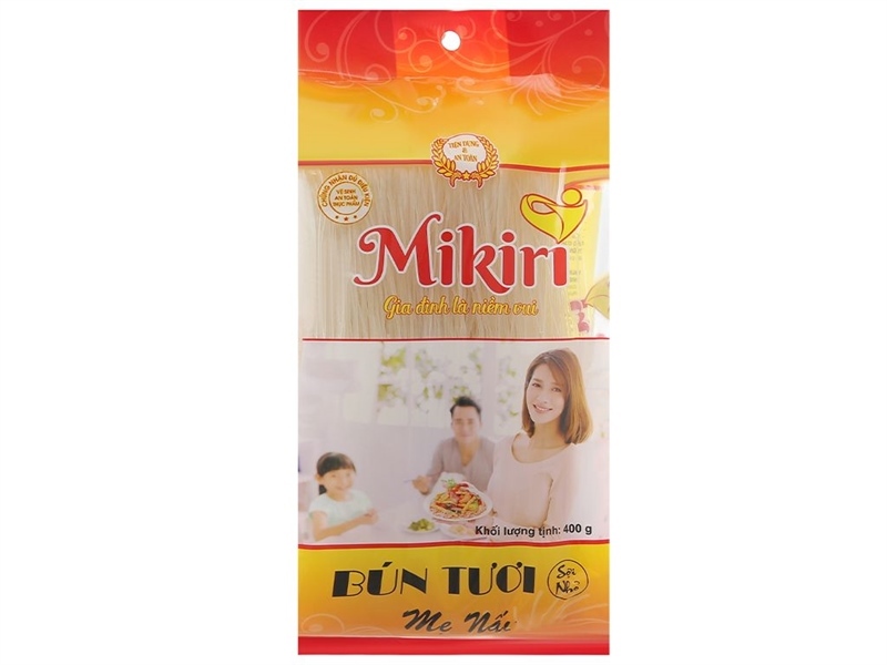 Bún tươi sấy khô Mikiri sợi nhỏ gói 400g